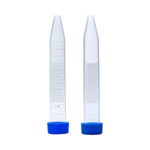 Tubo Cónico 15 ml Estéril con Tapa a Rosca Azul - Bolsa x 100 Unidades