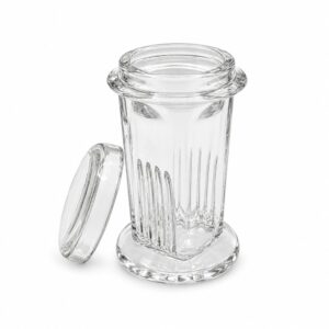 Vaso Coplin de Vidrio para Tinción Vertical de 5 Portaobjetos