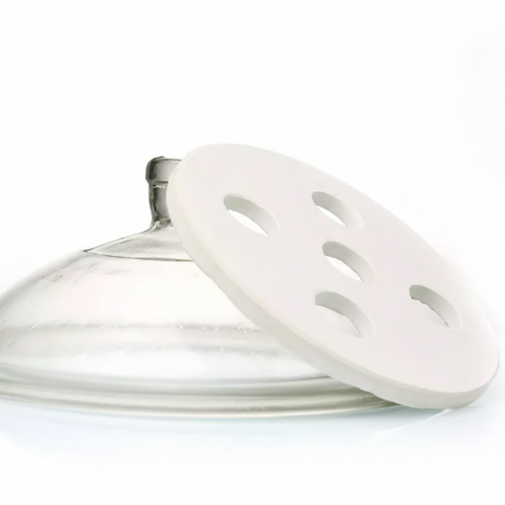 Desecador de Vidrio 240 mm - con Placa de Porcelana
