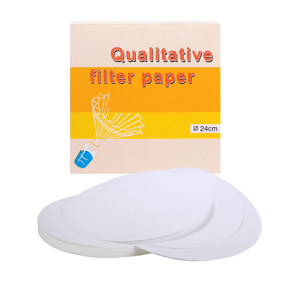 Papel de Filtro Cualtitativo 24 cm de Diámetro x 100 Unidades