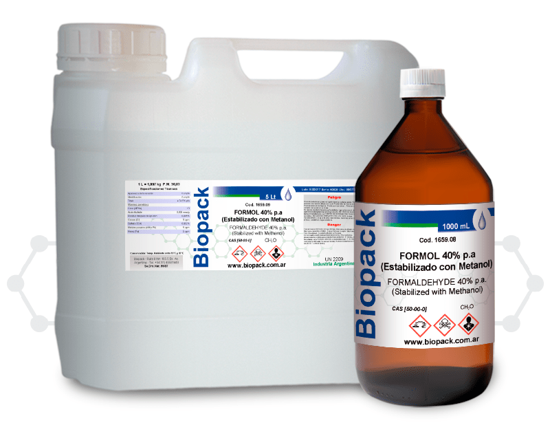 Formol 40% P.A. x 1000 mL