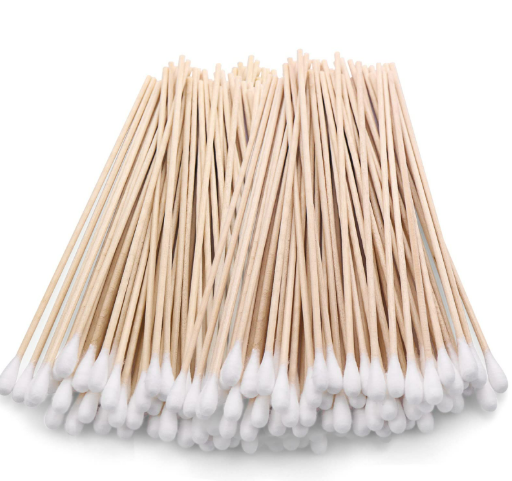 Hisopo de Madera y Algodón No Estéril - Bolsa x 500 Unidades