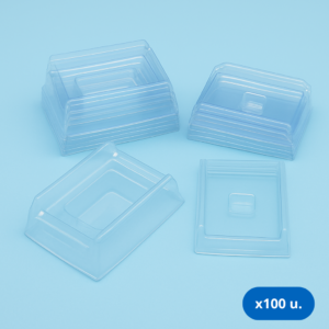 Moldes de Plástico 24 x 24 x 5 mm - Bolsa x 100 Unidades