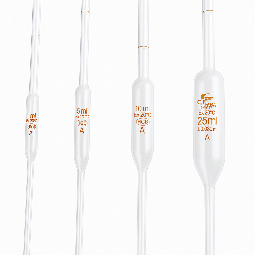Pipeta Volumétrica 2 ml (Vidrio) - 1 Aforo
