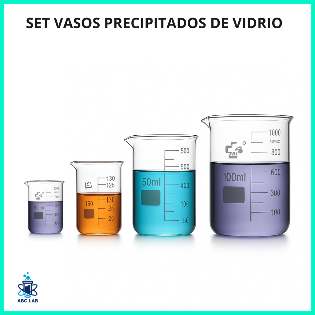 Set Vasos Precipitados de Vidrio - Abc Lab