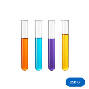 Tubo 12 x 100 mm de Vidrio Borosilicato x 8 ml de Hemolisis - Caja x 50 Unidades