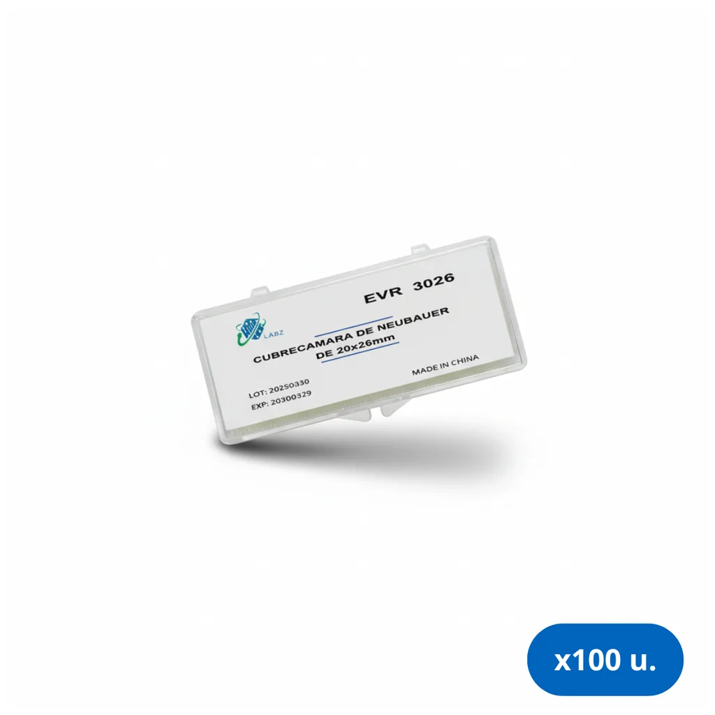 Cubre C�mara de Vidrio 20 x 26 mm - Caja x 100 Unidades