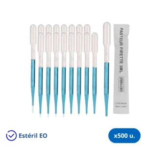 Pipetas Pasteur 3 ml Est�ril Individual - Caja x 500 Unidades