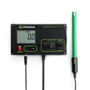 Monitor Continuo de Conductividad MC310 MILWAUKEE, 0,0 a 10,0 mS/cm, alarma con set point 1,0 a 5,0 mS/cm, ATC