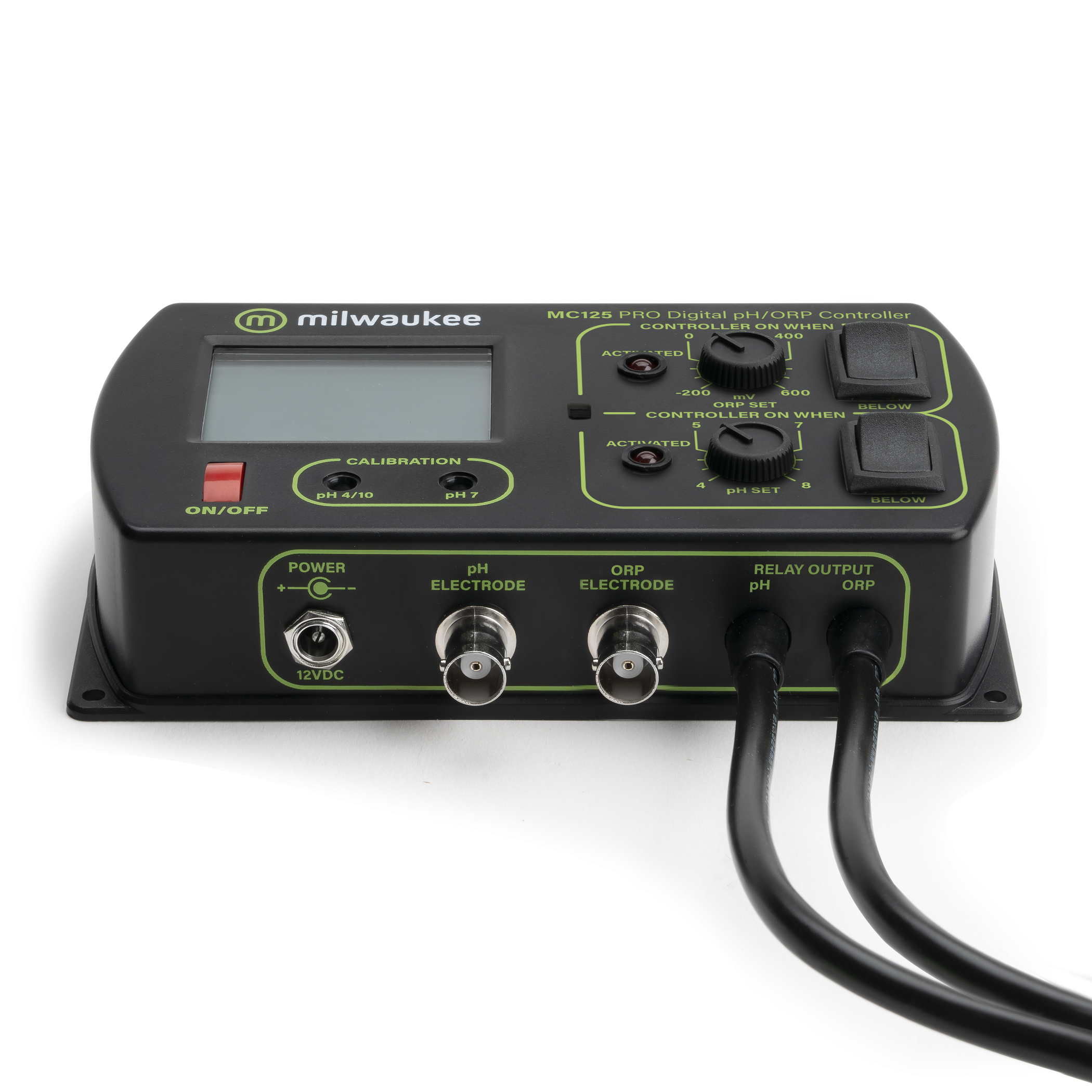 Controlador de pH y ORP MC125 MILWAUKEE, 2 en 1, set point 4-8 pH y -200 a 600 mV, dos relés de dosificación - Imagen 3