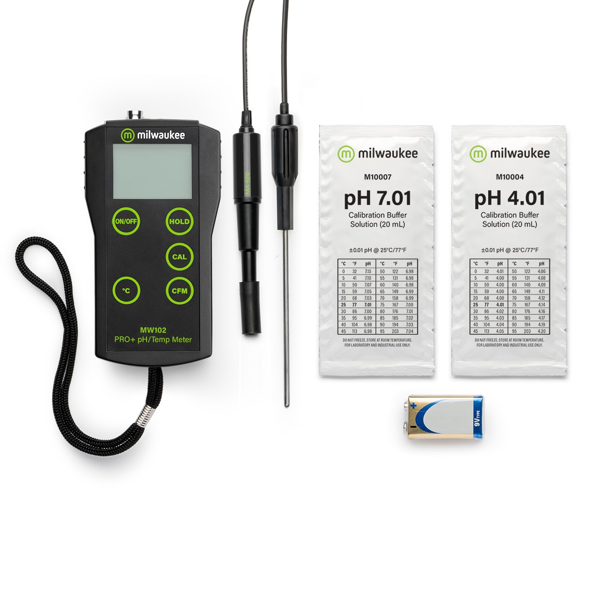 pHmetro para Alimentos MW102-FOOD MILWAUKEE, ±0,02 pH, ATC, electrodo de penetración MA920B/1 - Imagen 2