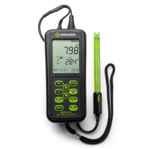 Medidor Portátil pH/ORP/Temperatura MW105 MILWAUKEE, ±0,02 pH, IP67, calibración automática de 3 puntos