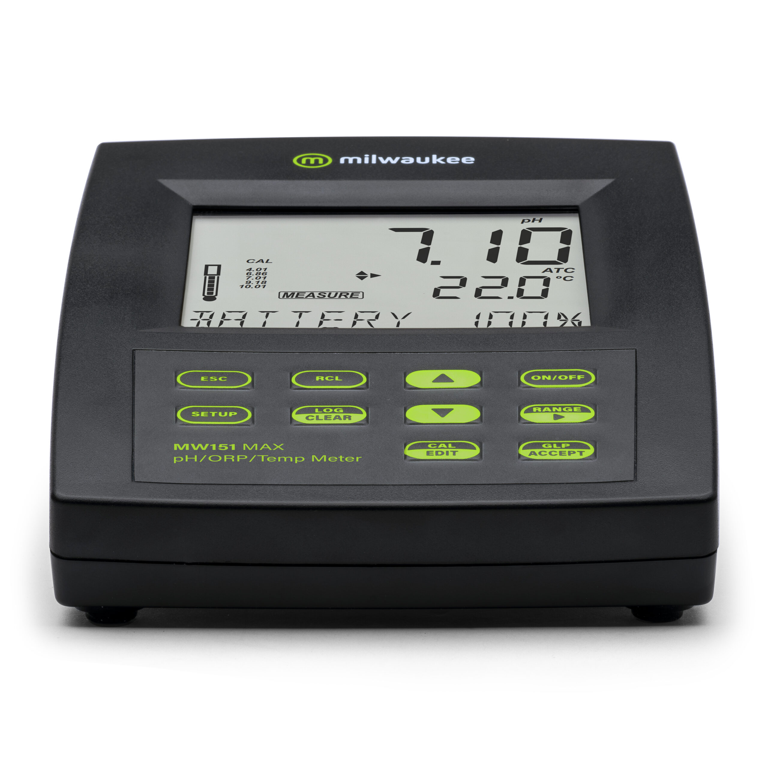 pHmetro de Mesada pH/ORP/Temperatura MW151 MILWAUKEE, ±0,002 pH, 5 puntos, registro 1.000 datos, USB - Imagen 2