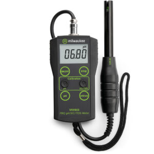 Medidor Combinado pH/EC/TDS MW802 MILWAUKEE, 3 en 1, 0-14 pH, 0-6,00 mS/cm, 0-4.000 ppm, sonda SE600
