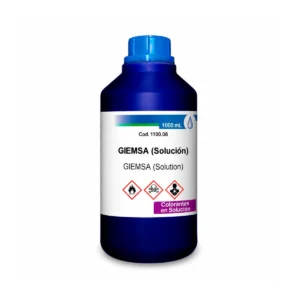 Giemsa (Solución) x 1000 mL en envase individual sin identificación del fabricante