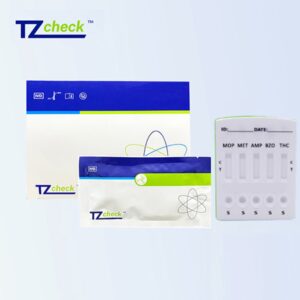 Test Rápido Multidrogas 5 drogas TZcheck – casete, 25 tests