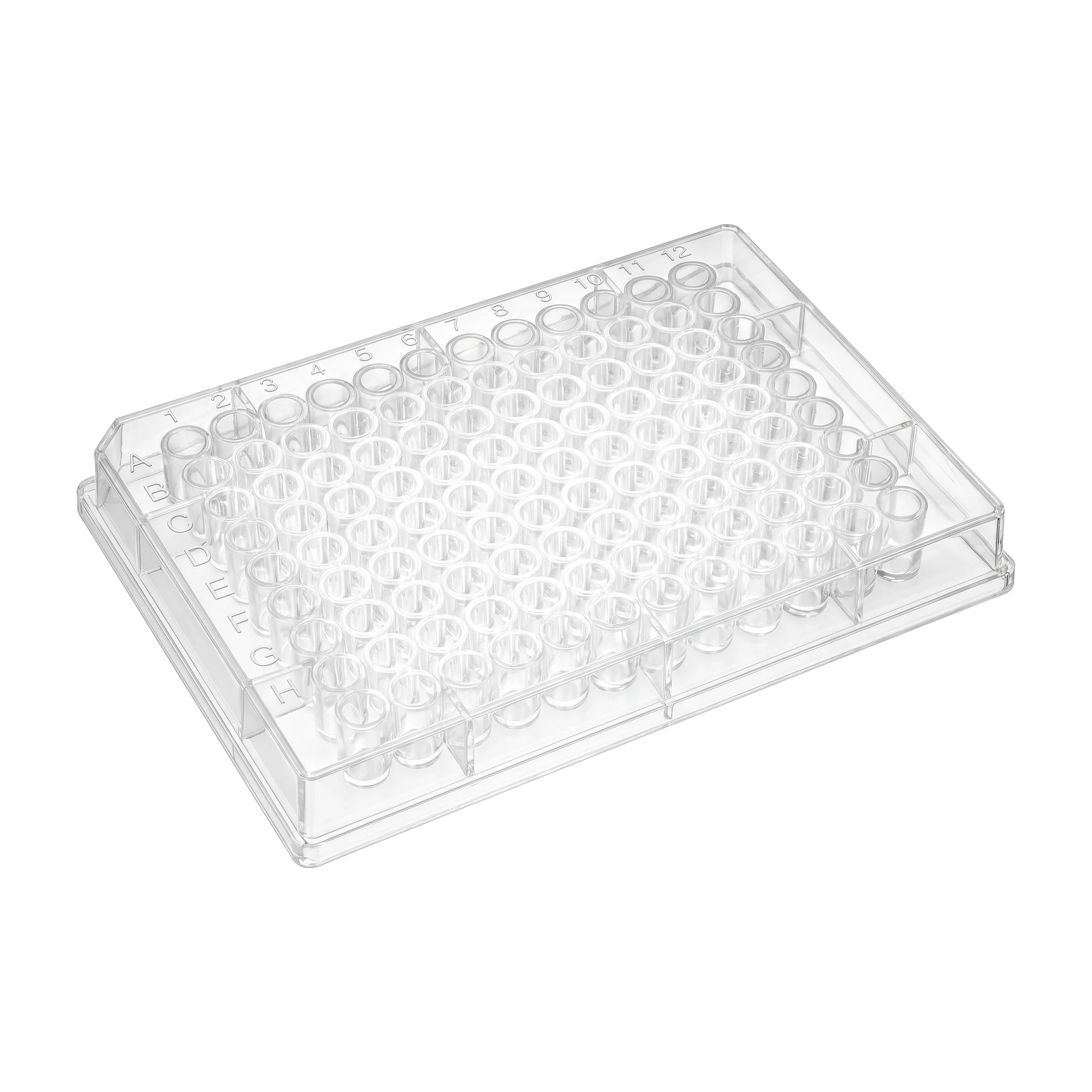 Placa Elisa de 96 Pocillos, Libre de DNA/RNA, Alta Adherencia
