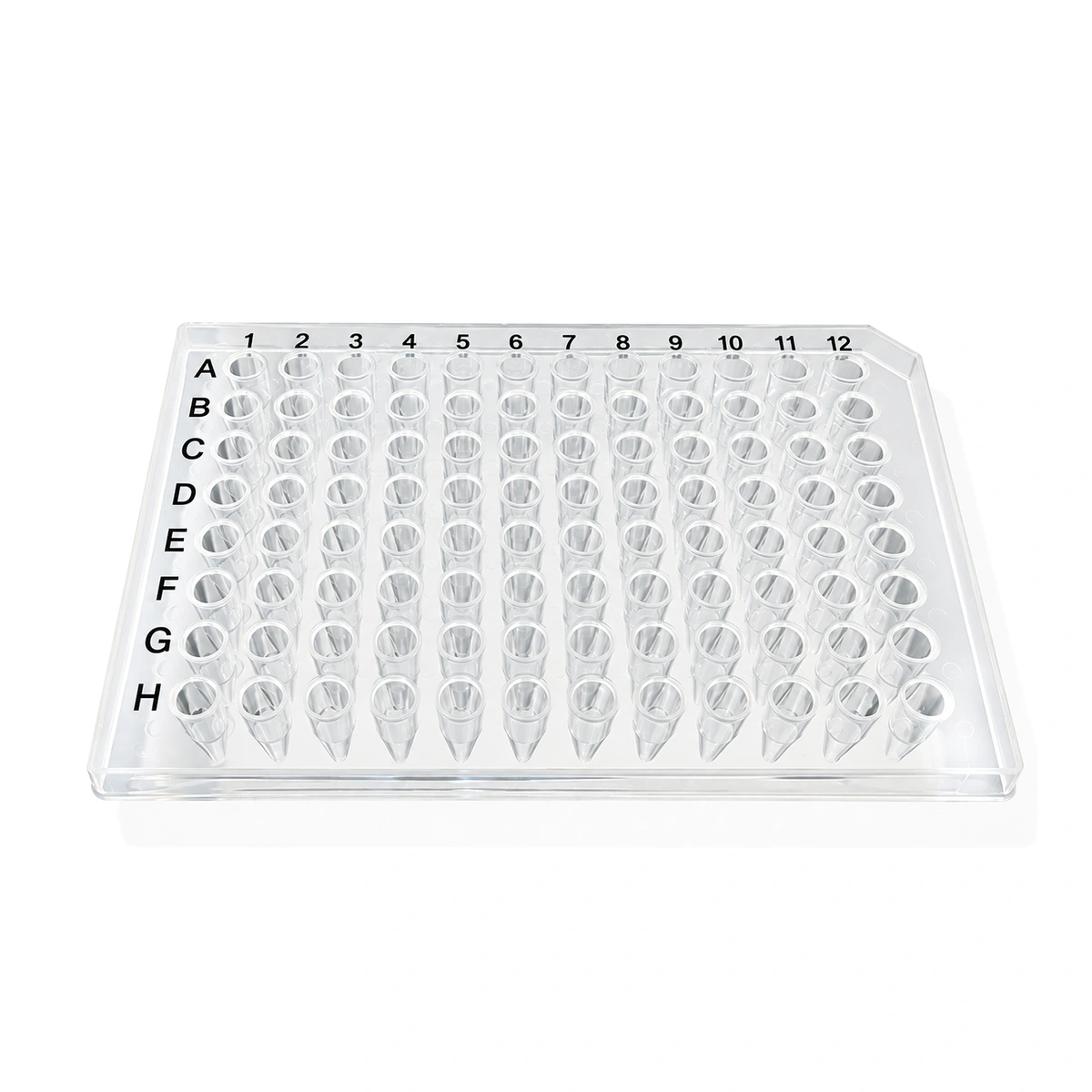 Placa PCR de96pocillos de0.2ml con faldón parcial, portada-premium