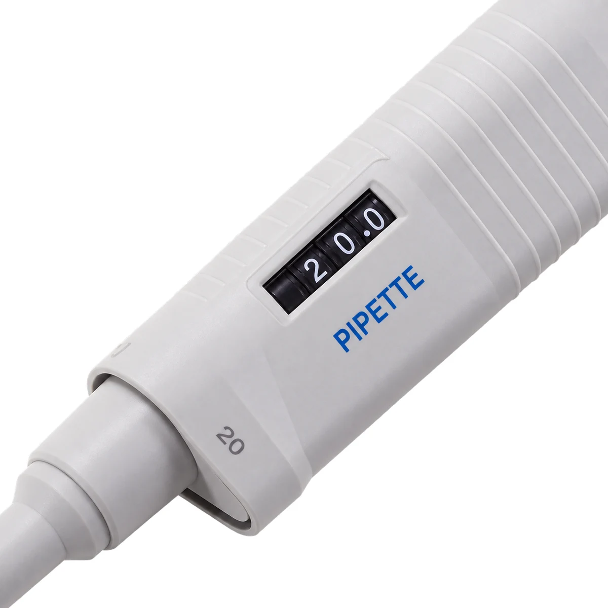 Pipeta Automática Volumen Variable 2-20 µl — detalle display