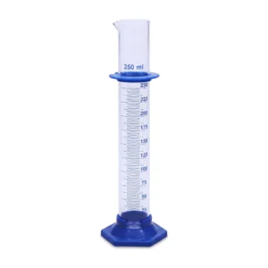 Probeta de Vidrio Base Plástica de 250 ml