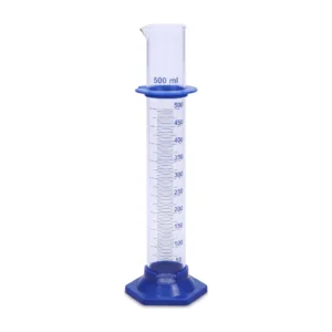 Probeta de Vidrio Base Plástica de 500 ml