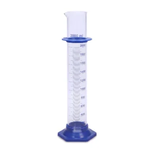 Probeta de Vidrio Base Plástica de 2000 ml