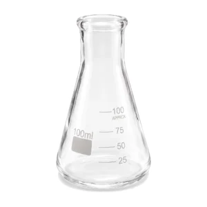 Matraz Erlenmeyer de Vidrio de 100 ml