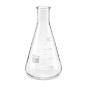 Matraz Erlenmeyer de Vidrio de 2000 ml