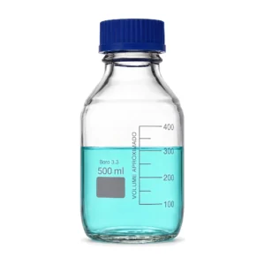 Botella de Vidrio para Reactivos 500 ml
